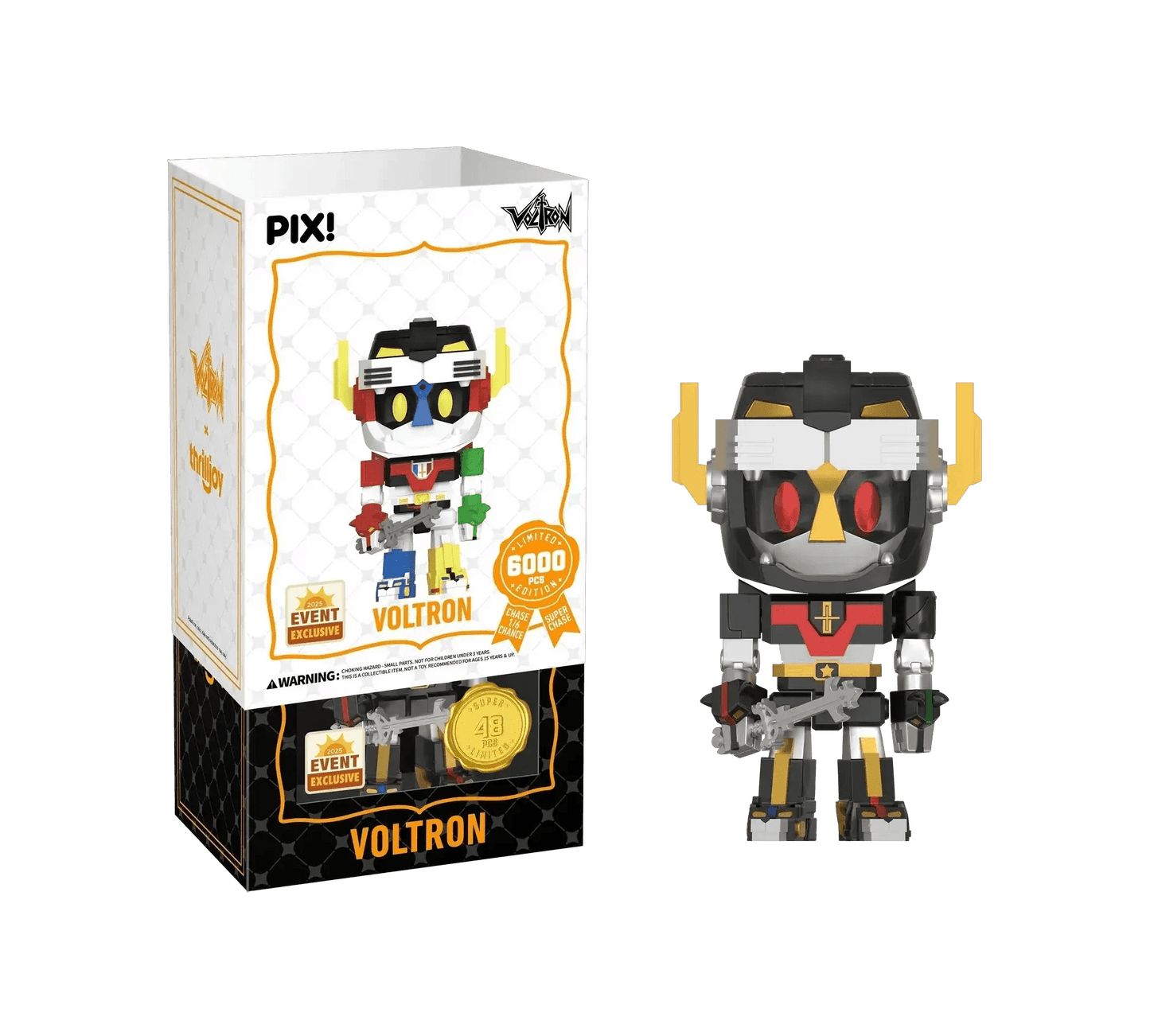 [Thrilljoy] [EXCLUSIVE] Voltron Defender of the Universe - Voltron LE6000 PIX Vinyl Figure (1 in 6 Chance at Chase) - ToylandEU