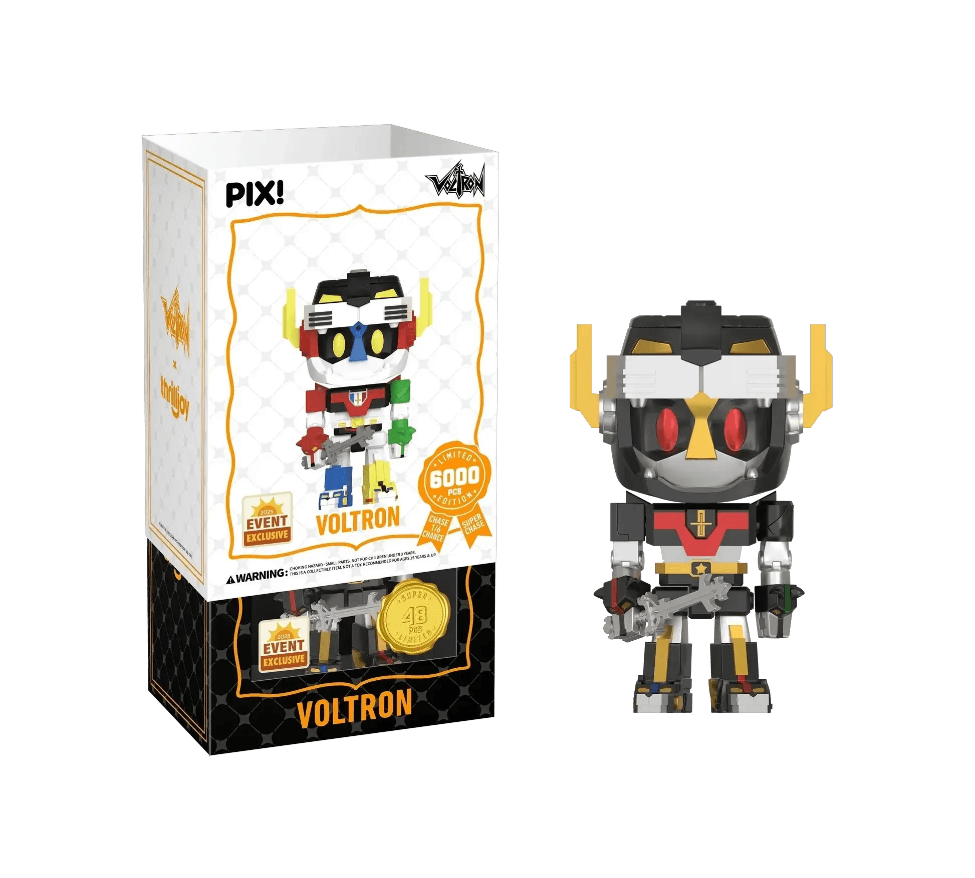 [Thrilljoy] [EXCLUSIVE] Voltron Defender of the Universe - Voltron LE6000 PIX Vinyl Figure (1 in 6 Chance at Chase) - ToylandEU