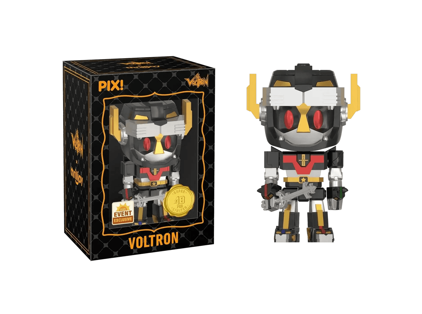 [Thrilljoy] [EXCLUSIVE] Voltron Defender of the Universe - Voltron LE6000 PIX Vinyl Figure (1 in 6 Chance at Chase) - ToylandEU