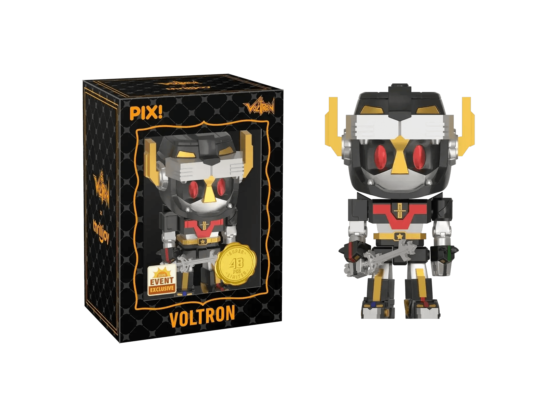 [Thrilljoy] [EXCLUSIVE] Voltron Defender of the Universe - Voltron LE6000 PIX Vinyl Figure (1 in 6 Chance at Chase) - ToylandEU