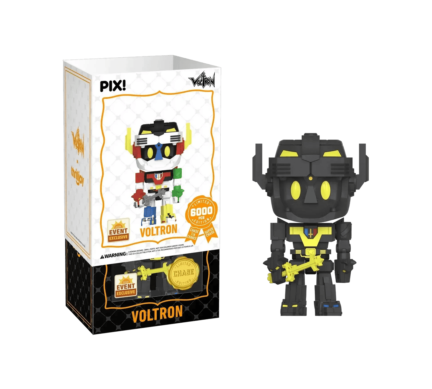 [Thrilljoy] [EXCLUSIVE] Voltron Defender of the Universe - Voltron LE6000 PIX Vinyl Figure (1 in 6 Chance at Chase) - ToylandEU