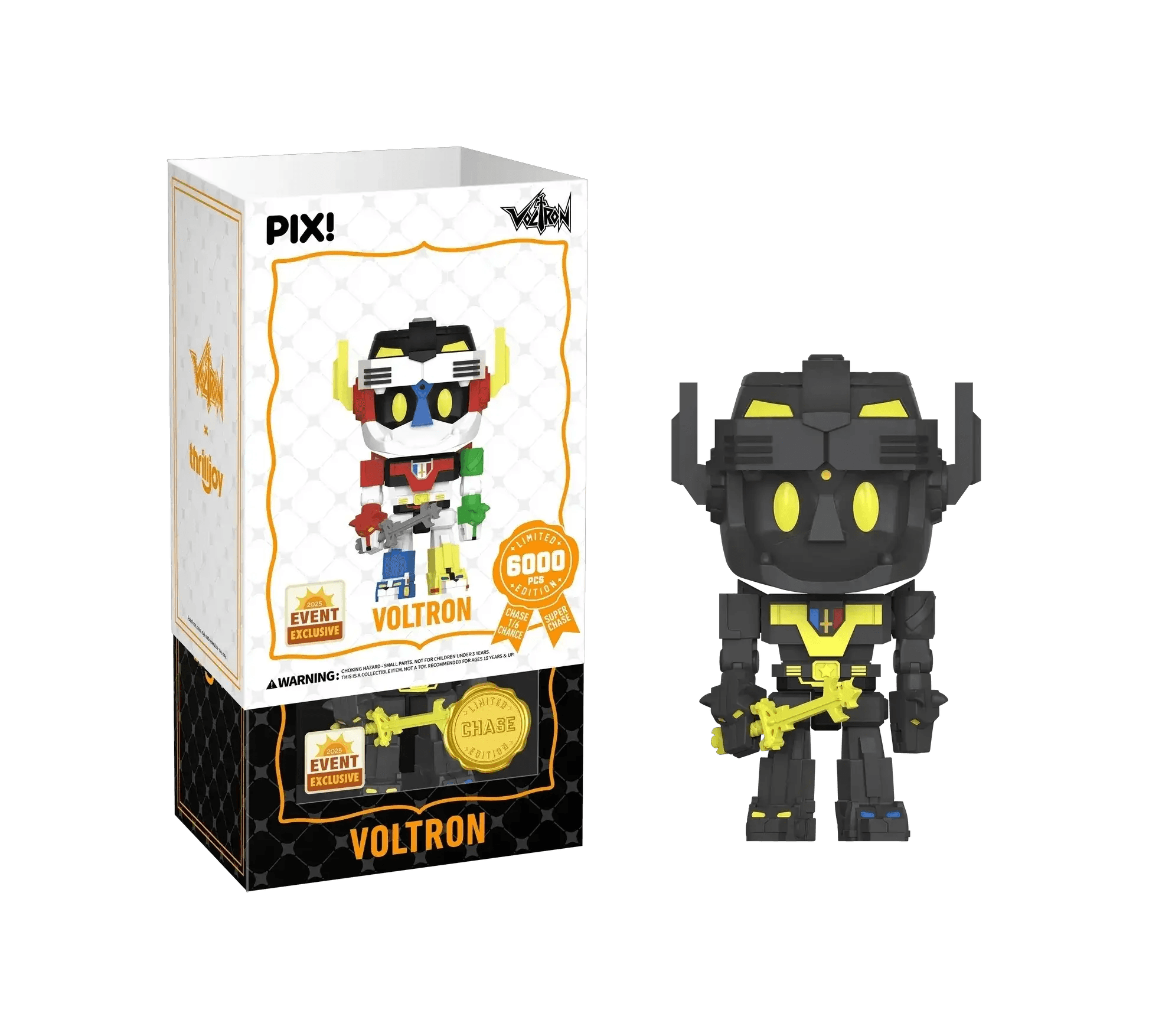 [Thrilljoy] [EXCLUSIVE] Voltron Defender of the Universe - Voltron LE6000 PIX Vinyl Figure (1 in 6 Chance at Chase) - ToylandEU