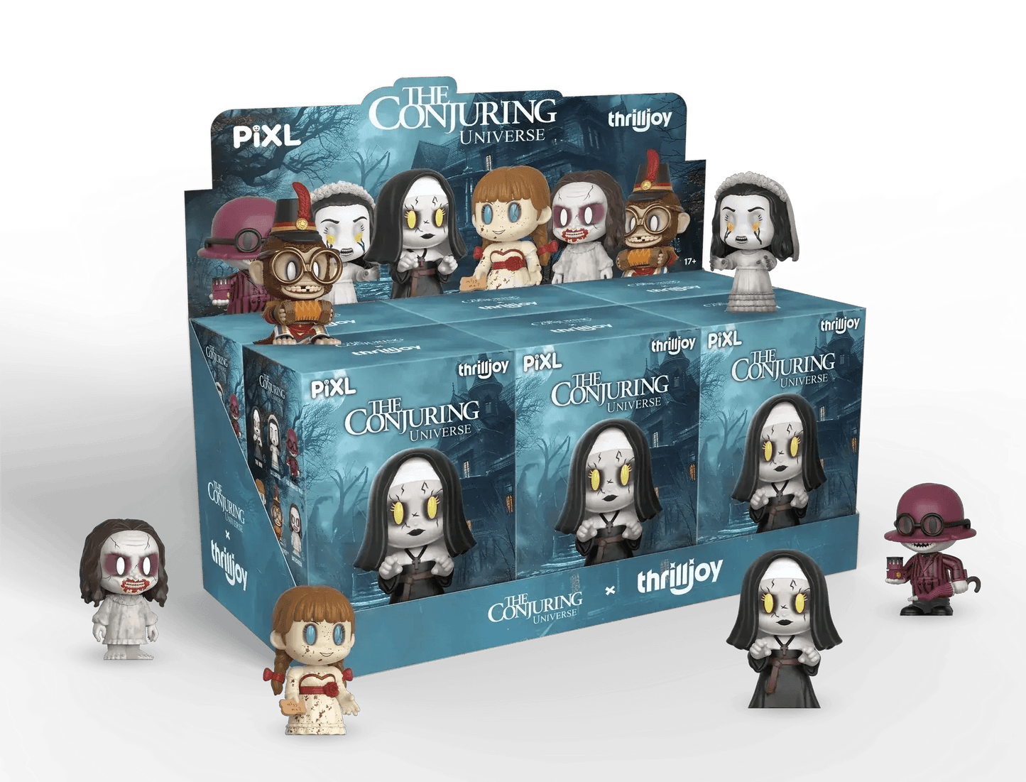 [Thrilljoy] The Conjuring Universe PIXL Blind Box Vinyl (Chance at 1 of 300 hyper-rare “chase” pieces will be redeemable for a special 12” MEGA PIX!) - ToylandEU