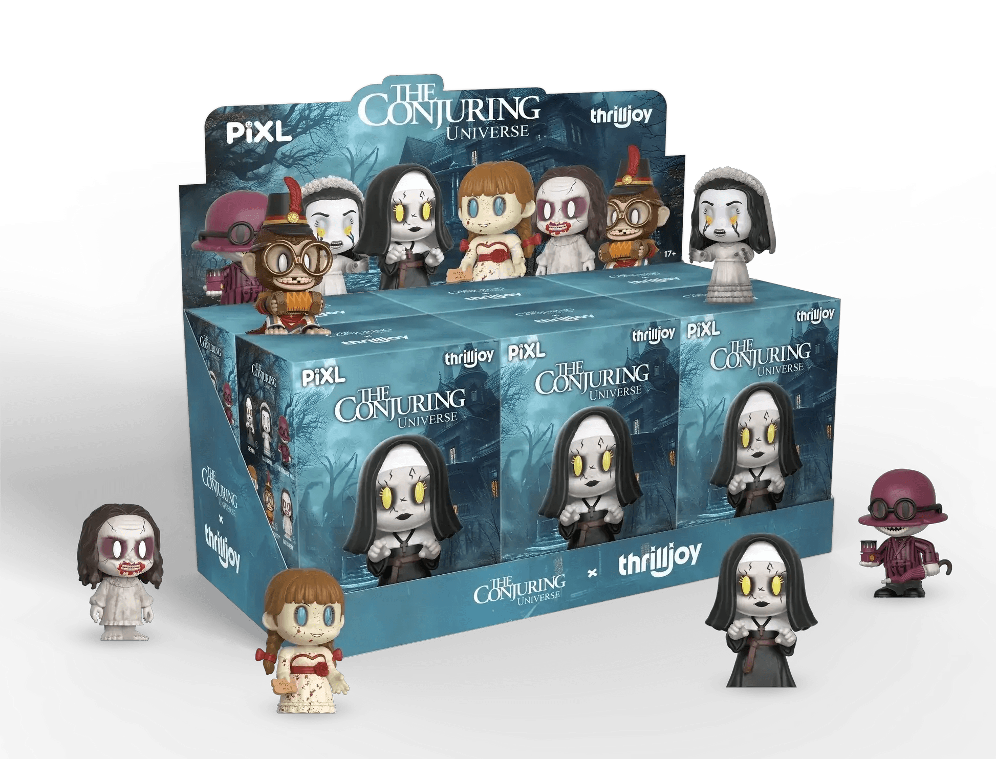 [Thrilljoy] The Conjuring Universe PIXL Blind Box Vinyl (Chance at 1 of 300 hyper-rare “chase” pieces will be redeemable for a special 12” MEGA PIX!) - ToylandEU
