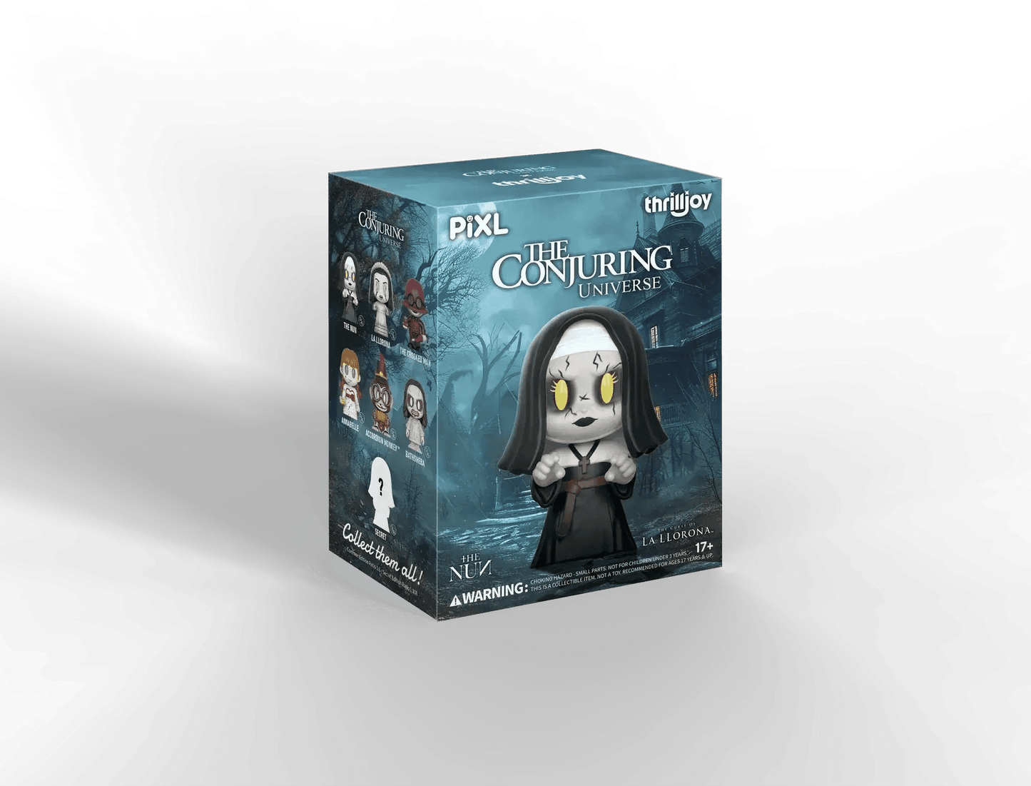 [Thrilljoy] The Conjuring Universe PIXL Blind Box Vinyl (Chance at 1 of 300 hyper-rare “chase” pieces will be redeemable for a special 12” MEGA PIX!) - ToylandEU
