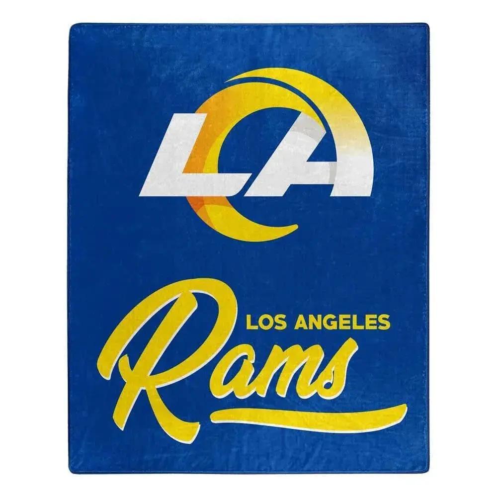  Los Angeles Rams Raschel Signature Blanket 50x60 Design -  ToylandEU™
