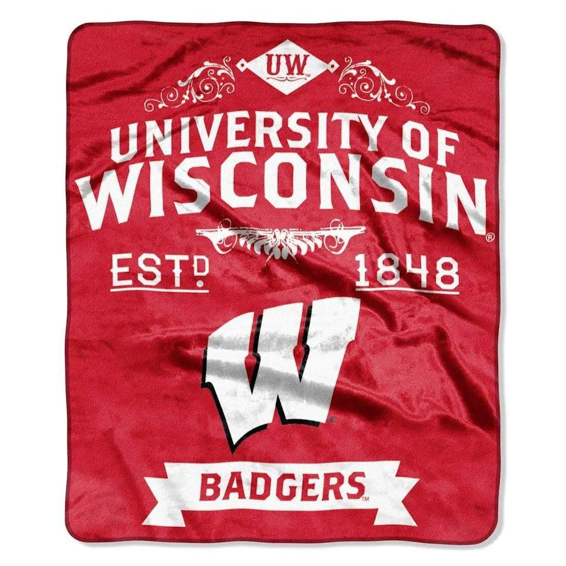  Wisconsin Badgers Blanket 50x60 Raschel Label Design -  ToylandEU™