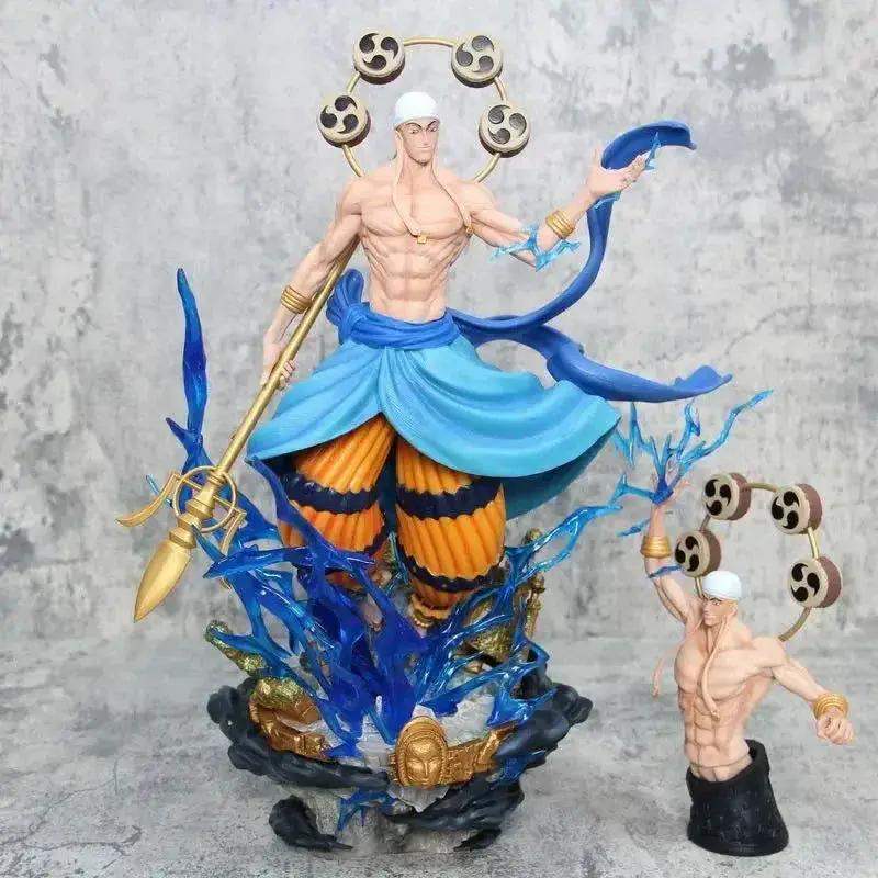 Thunder God Enel Anime Figurine, One Piece Figurines Gk Oversize PVC Statue Swappable Top Half 45 cm - ToylandEU