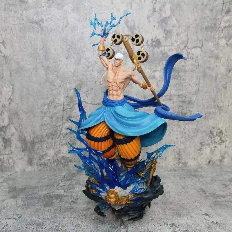 Thunder God Enel Anime Figurine, One Piece Figurines Gk Oversize PVC Statue Swappable Top Half 45 cm - ToylandEU