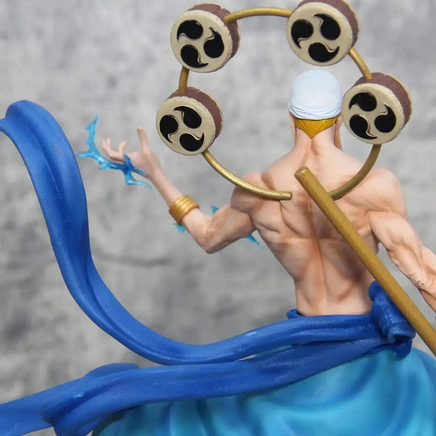 Thunder God Enel Anime Figurine, One Piece Figurines Gk Oversize PVC Statue Swappable Top Half 45 cm - ToylandEU