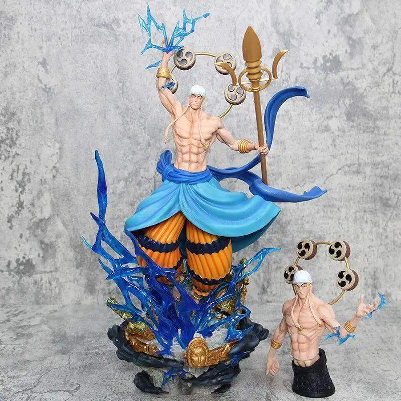 Thunder God Enel Anime Figurine, One Piece Figurines Gk Oversize PVC Statue Swappable Top Half 45 cm - ToylandEU