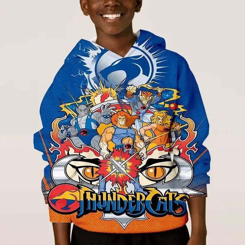 Thundercats Anime Hoodie Unisex 3D Print Sweatshirt Retro Style - ToylandEU