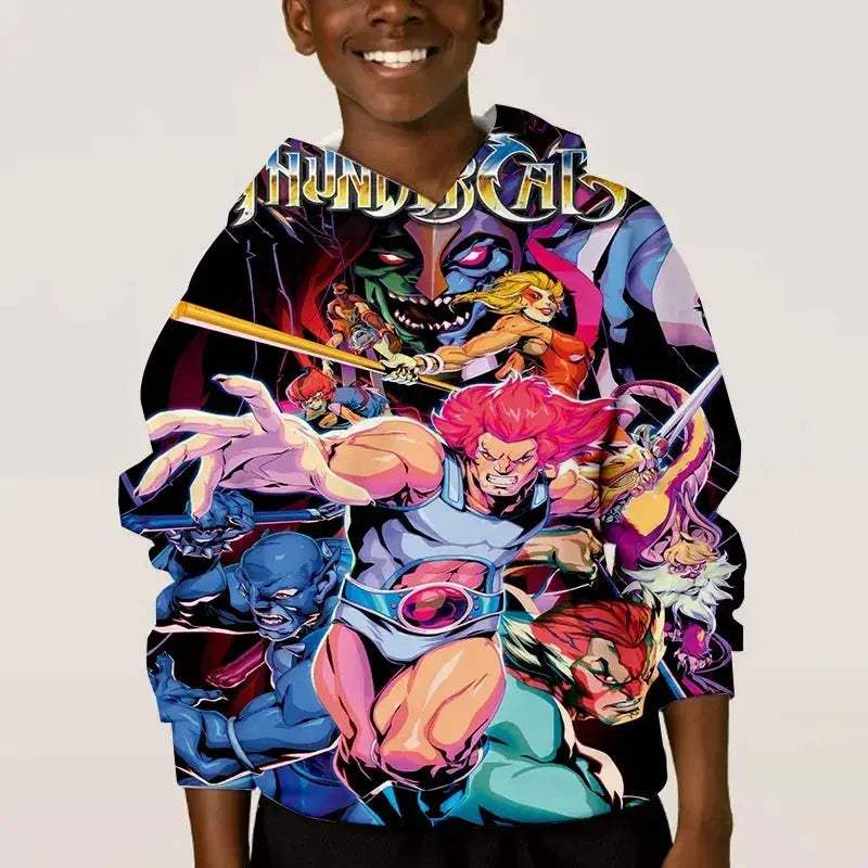 Thundercats Anime Hoodie Unisex 3D Print Sweatshirt Retro Style - ToylandEU
