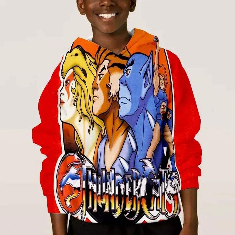 Thundercats Anime Hoodie Unisex 3D Print Sweatshirt Retro Style - ToylandEU