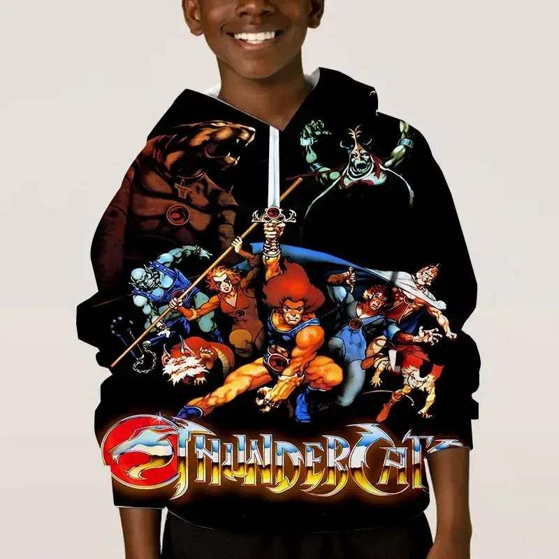 Thundercats Anime Hoodie Unisex 3D Print Sweatshirt Retro Style - ToylandEU