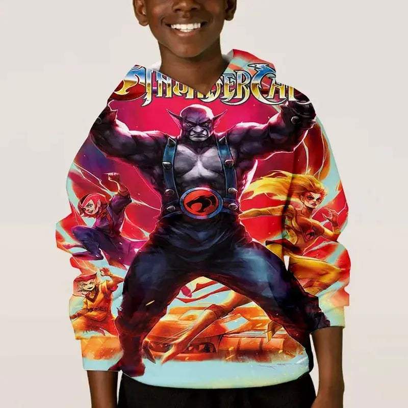 Thundercats Anime Hoodie Unisex 3D Print Sweatshirt Retro Style - ToylandEU