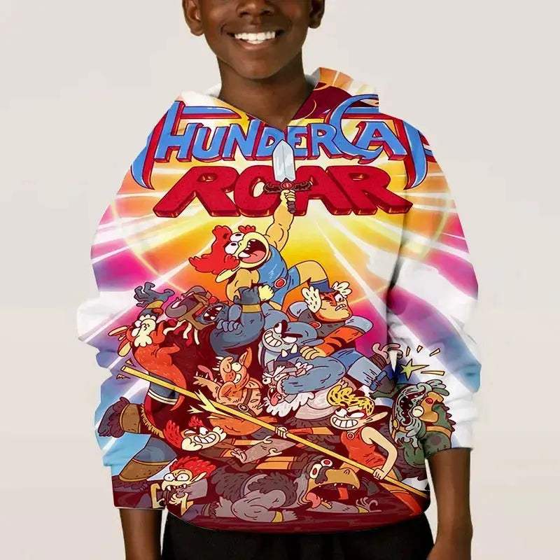 Thundercats Anime Hoodie Unisex 3D Print Sweatshirt Retro Style - ToylandEU