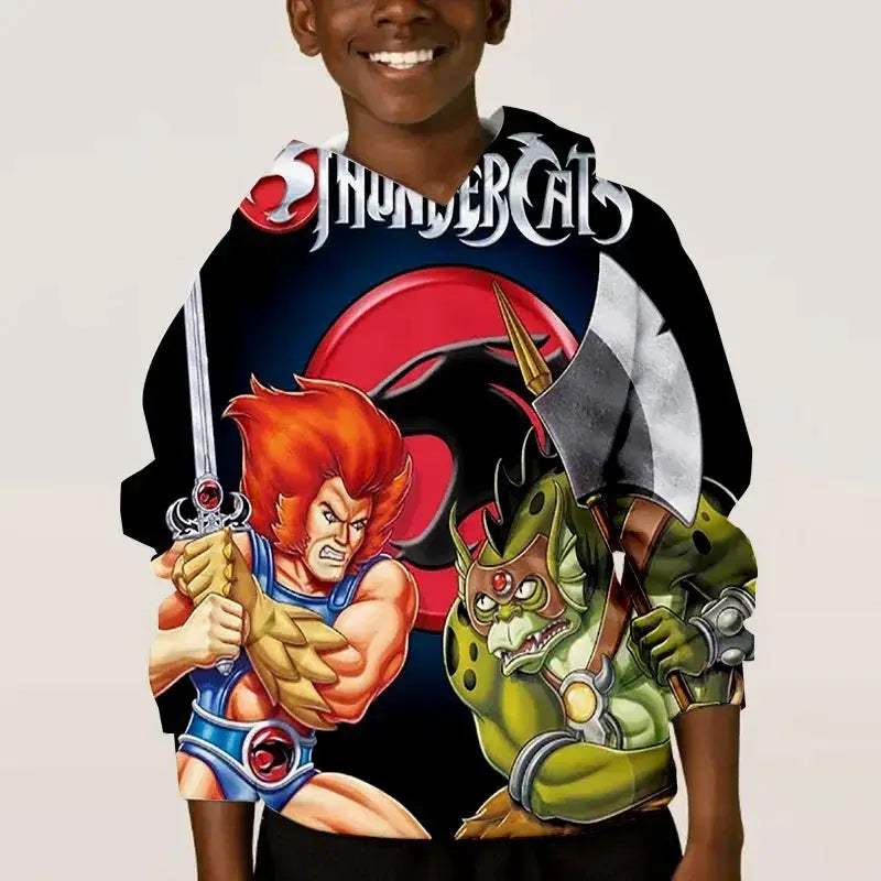 Thundercats Anime Hoodie Unisex 3D Print Sweatshirt Retro Style - ToylandEU
