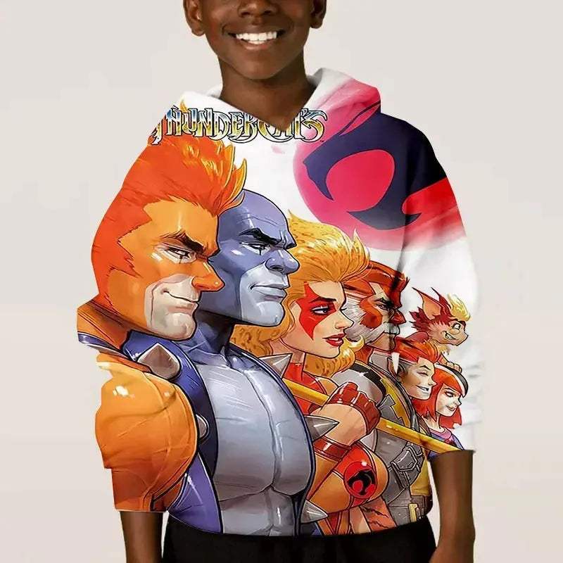 Thundercats Anime Hoodie Unisex 3D Print Sweatshirt Retro Style - ToylandEU