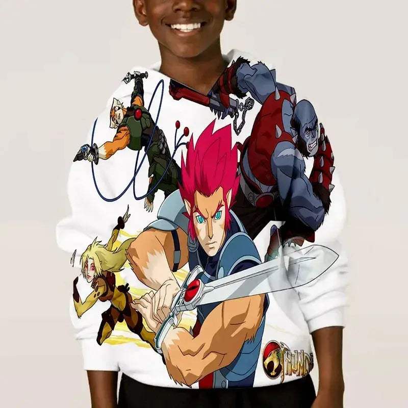 Thundercats Anime Hoodie Unisex 3D Print Sweatshirt Retro Style - ToylandEU