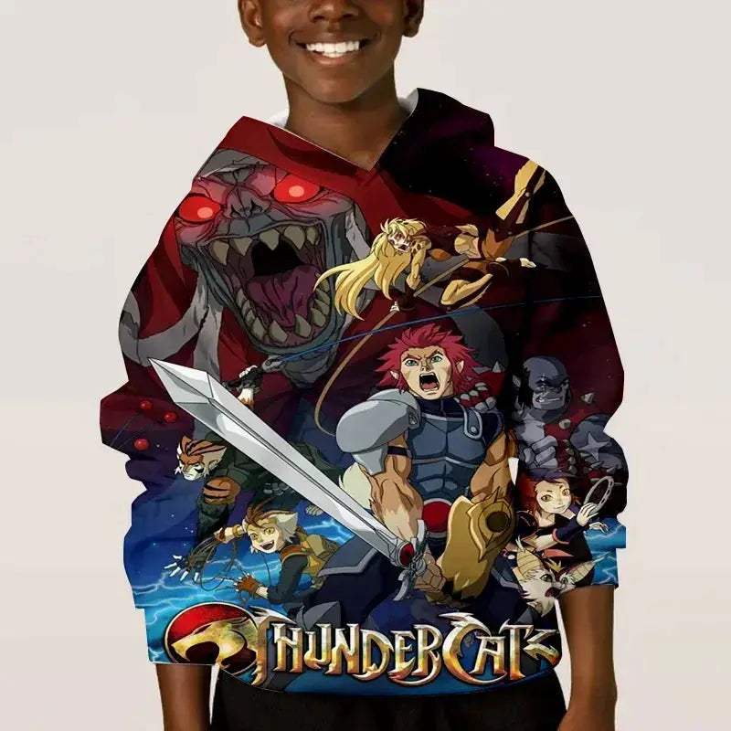 Thundercats Anime Hoodie Unisex 3D Print Sweatshirt Retro Style - ToylandEU