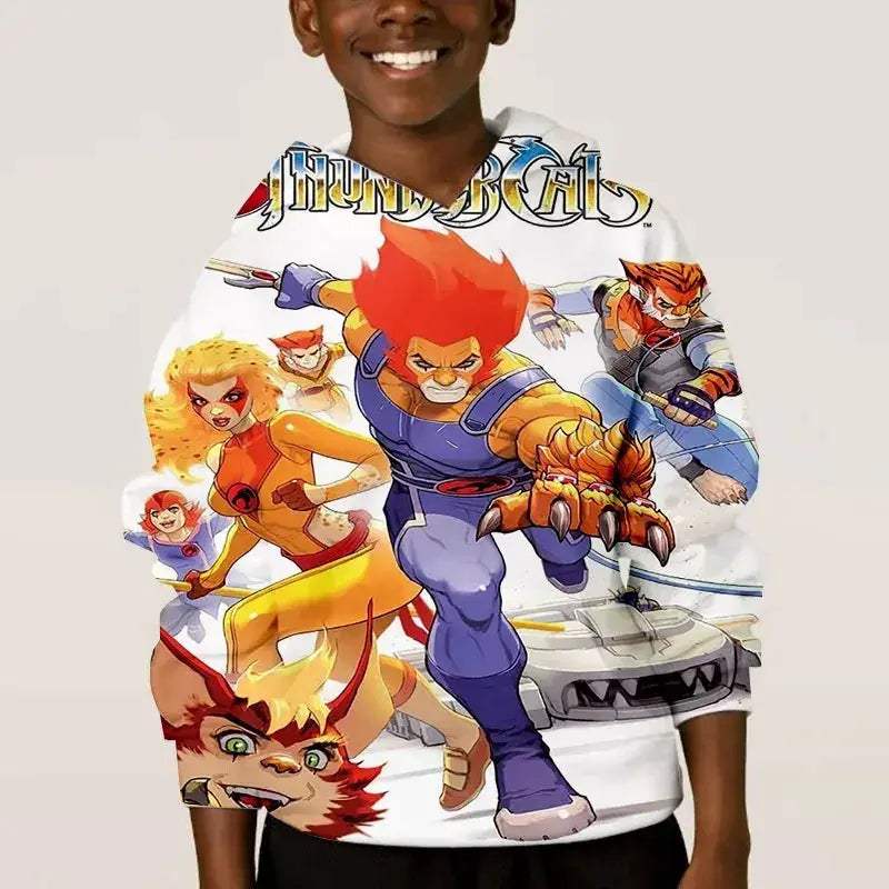 Thundercats Anime Hoodie Unisex 3D Print Sweatshirt Retro Style - ToylandEU