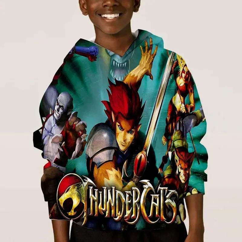 Thundercats Anime Hoodie Unisex 3D Print Sweatshirt Retro Style - ToylandEU