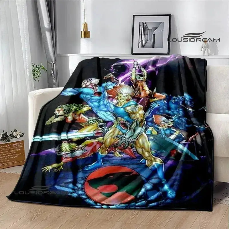 Thundercats Cartoon Blanket Warm Flannel Throw For Beds - ToylandEU