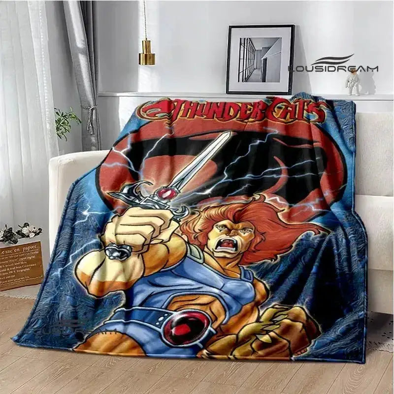 Thundercats Cartoon Blanket Warm Flannel Throw For Beds - ToylandEU