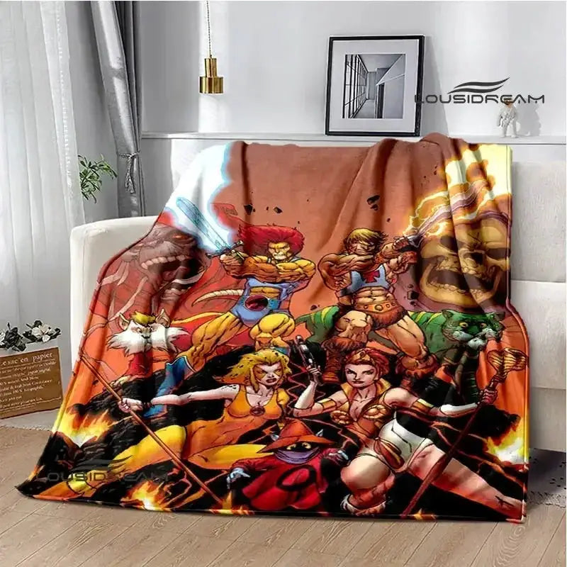Thundercats Cartoon Blanket Warm Flannel Throw For Beds - ToylandEU