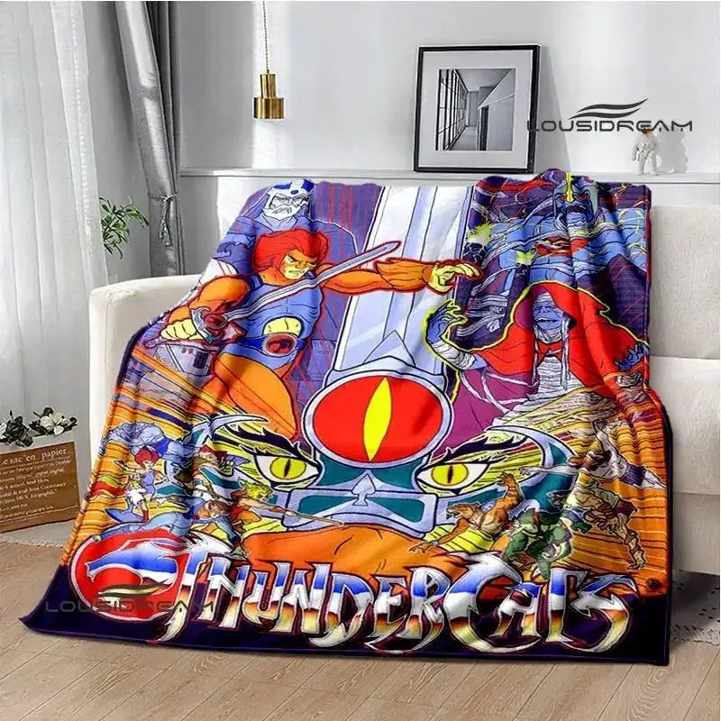 Thundercats Cartoon Blanket Warm Flannel Throw For Beds - ToylandEU