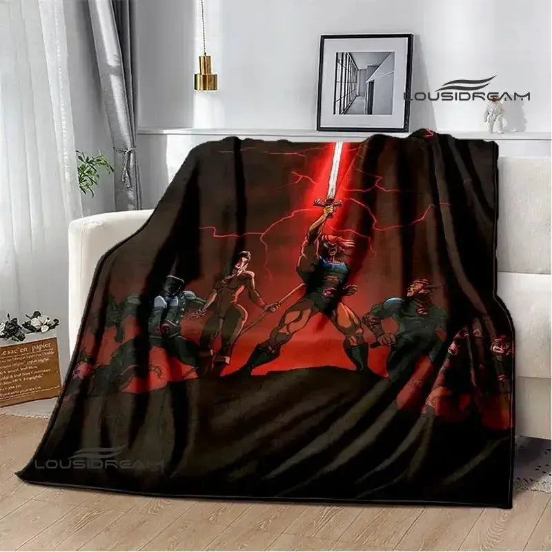 Thundercats Cartoon Blanket Warm Flannel Throw For Beds - ToylandEU