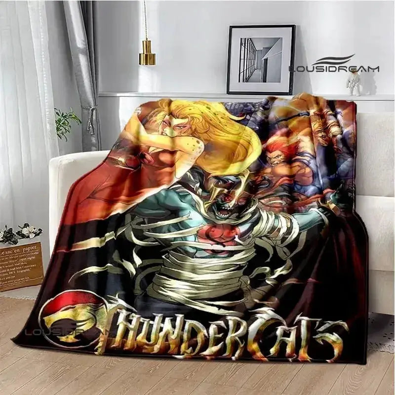 Thundercats Cartoon Blanket Warm Flannel Throw For Beds - ToylandEU