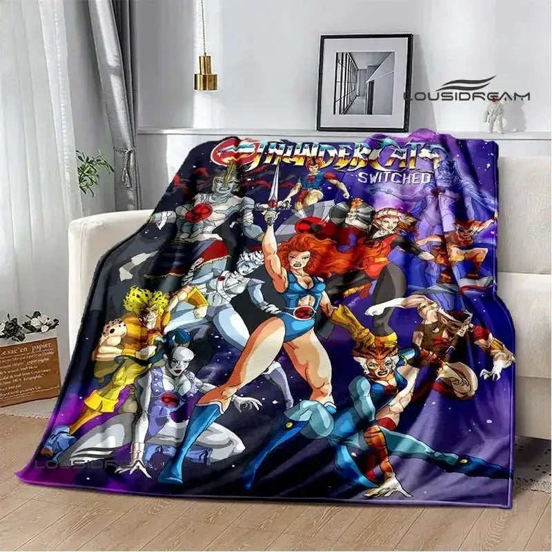 Thundercats Cartoon Blanket Warm Flannel Throw For Beds - ToylandEU
