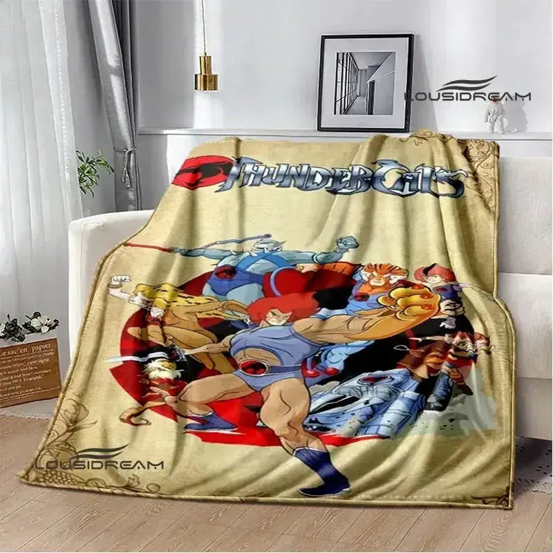 Thundercats Cartoon Blanket Warm Flannel Throw For Beds - ToylandEU