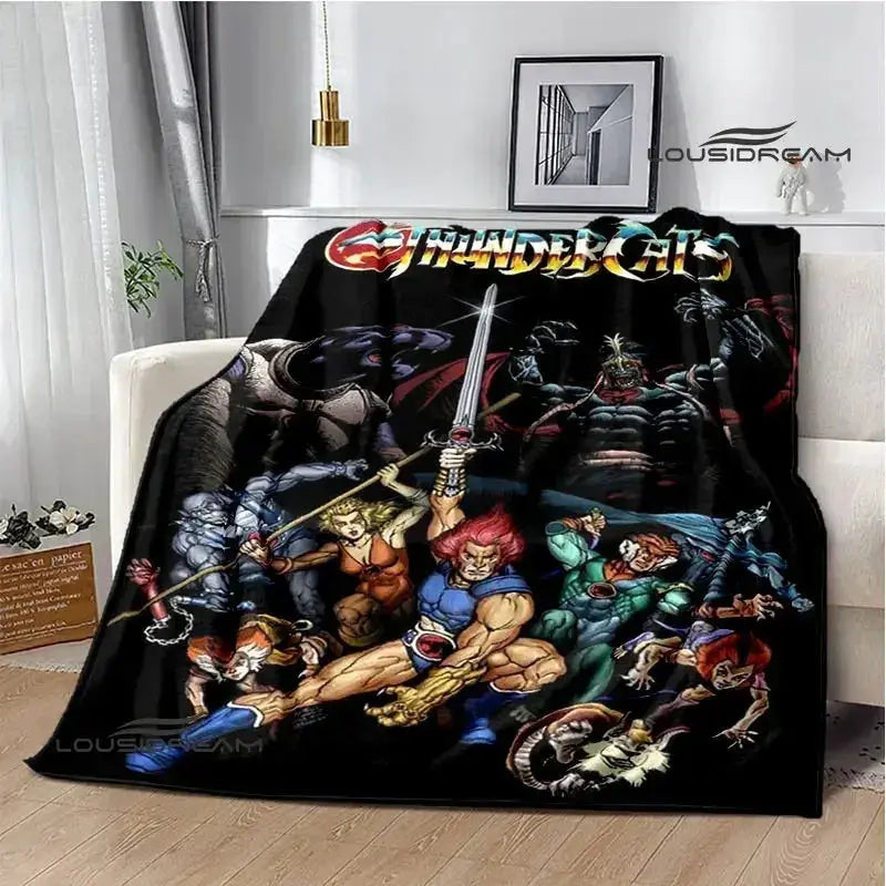 Thundercats Cartoon Blanket Warm Flannel Throw For Beds - ToylandEU