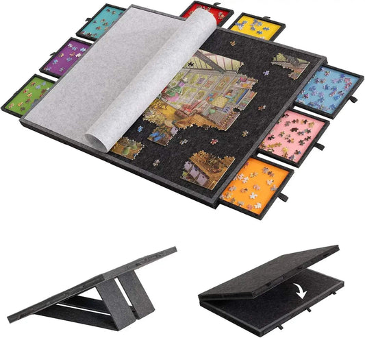  Tilting Foldable Puzzle Board 8 Drawers Jigsaw Storage -  ToylandEU™