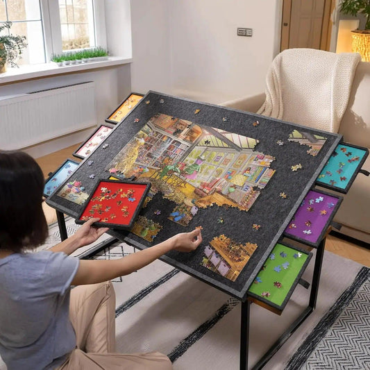  Tilting Puzzle Board With Storage Drawers Portable -  ToylandEU™