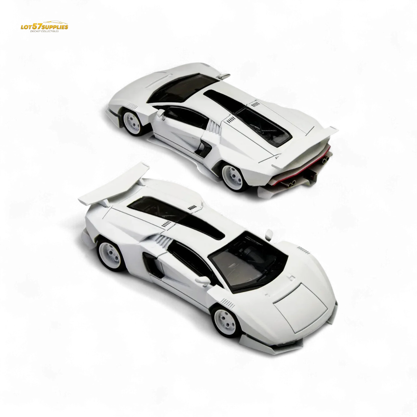 TimeMicro × PSC DESIGN 1/64 Countach V Ver. Mechanic PSC - White 1:64 - ToylandEU