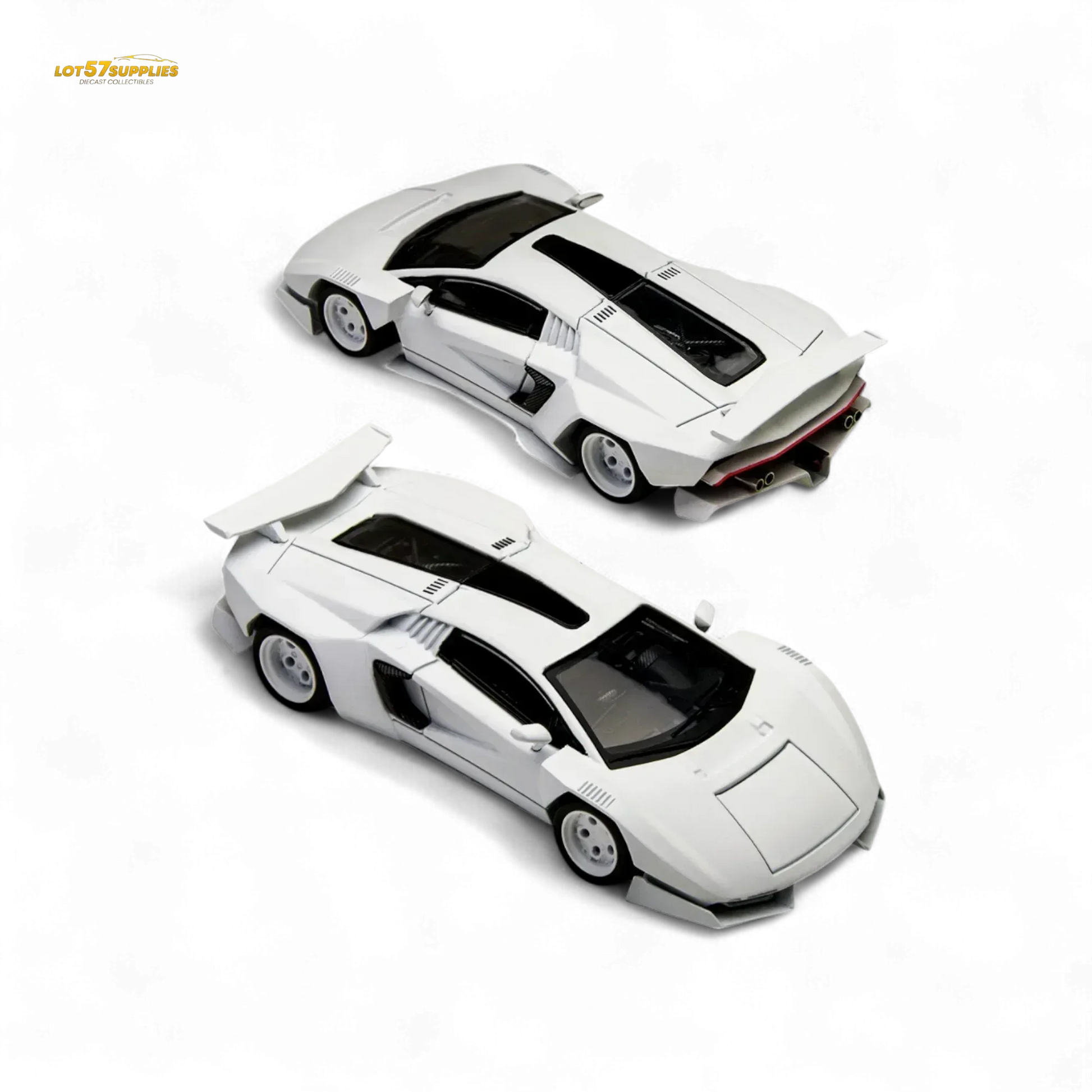 TimeMicro × PSC DESIGN 1/64 Countach V Ver. Mechanic PSC - White 1:64 - ToylandEU