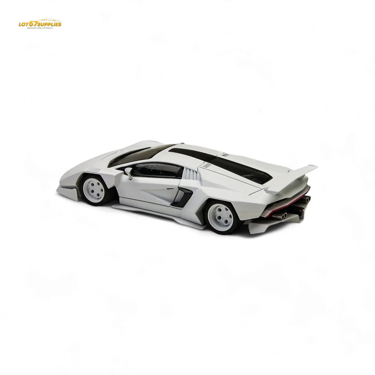 TimeMicro × PSC DESIGN 1/64 Countach V Ver. Mechanic PSC - White 1:64 - ToylandEU