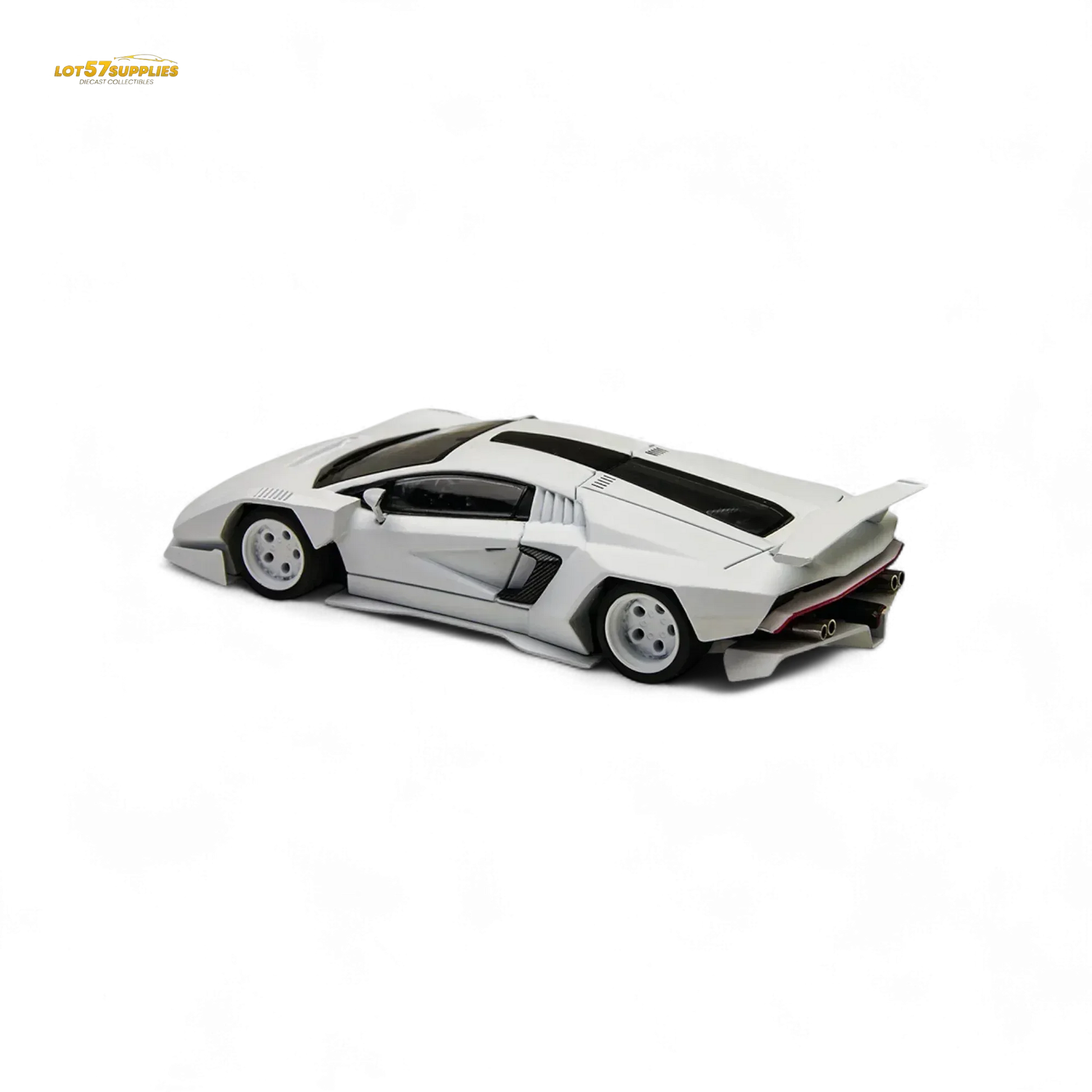 TimeMicro × PSC DESIGN 1/64 Countach V Ver. Mechanic PSC - White 1:64 - ToylandEU