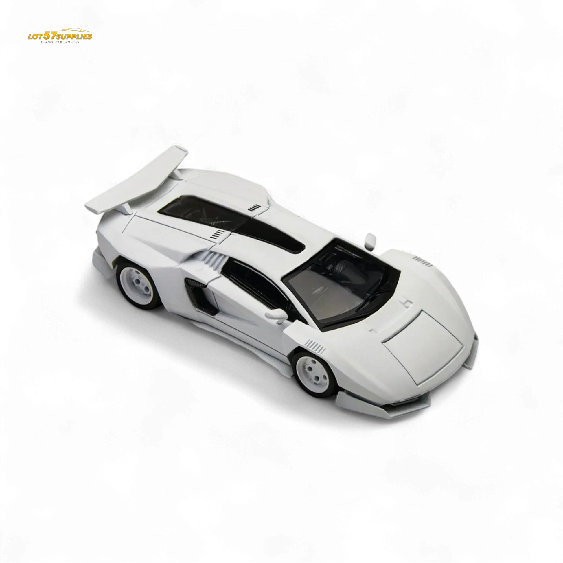 TimeMicro × PSC DESIGN 1/64 Countach V Ver. Mechanic PSC - White 1:64 - ToylandEU