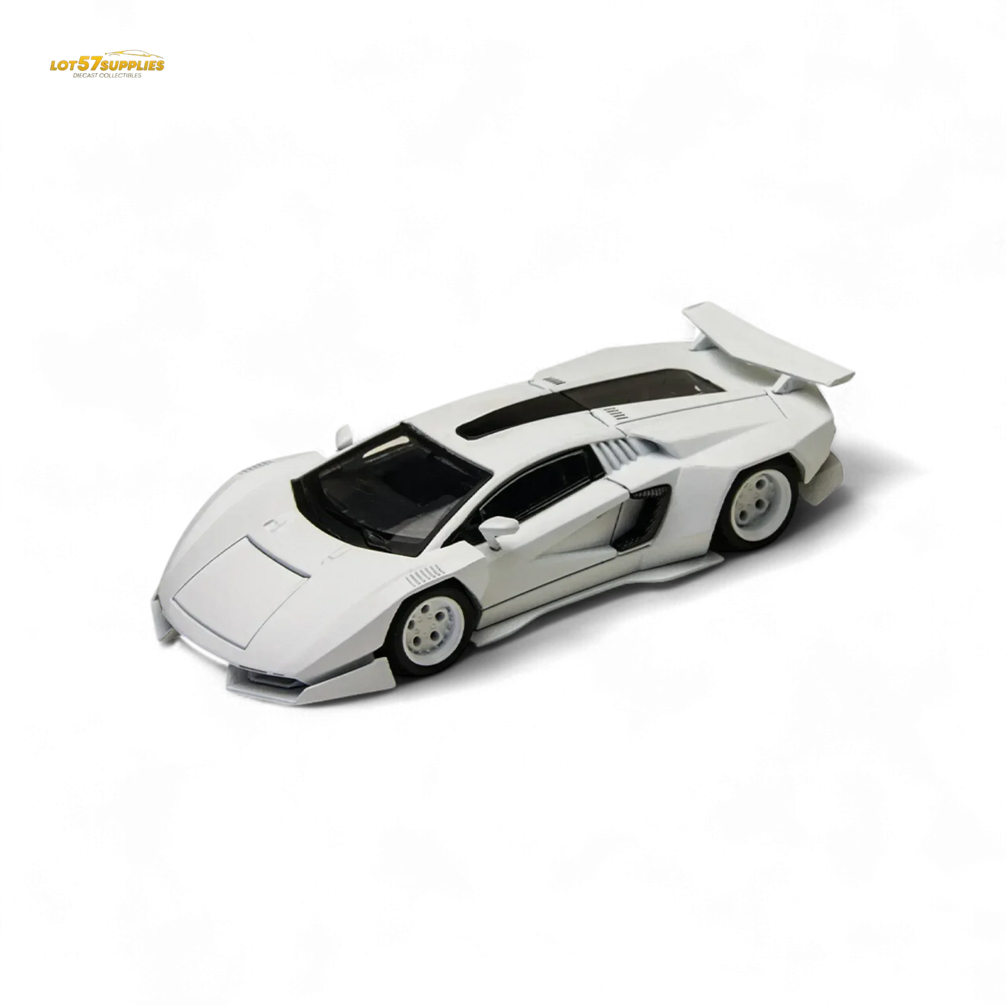 TimeMicro × PSC DESIGN 1/64 Countach V Ver. Mechanic PSC - White 1:64 - ToylandEU