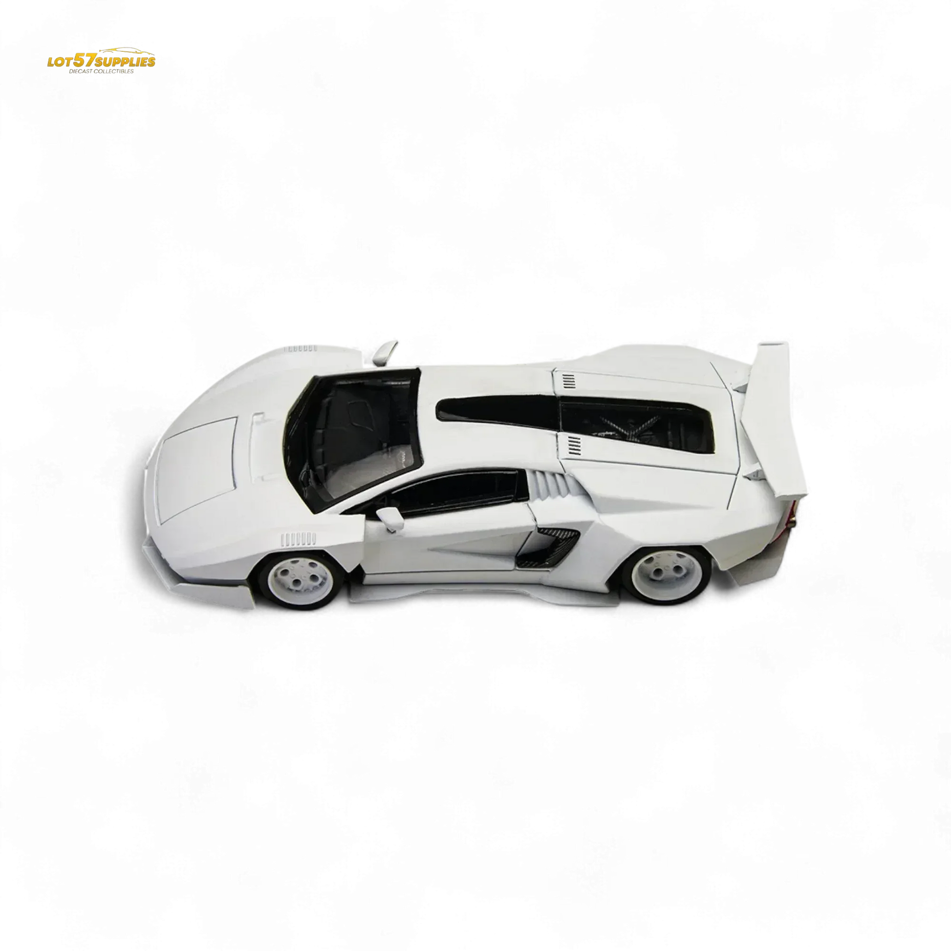 TimeMicro × PSC DESIGN 1/64 Countach V Ver. Mechanic PSC - White 1:64 - ToylandEU