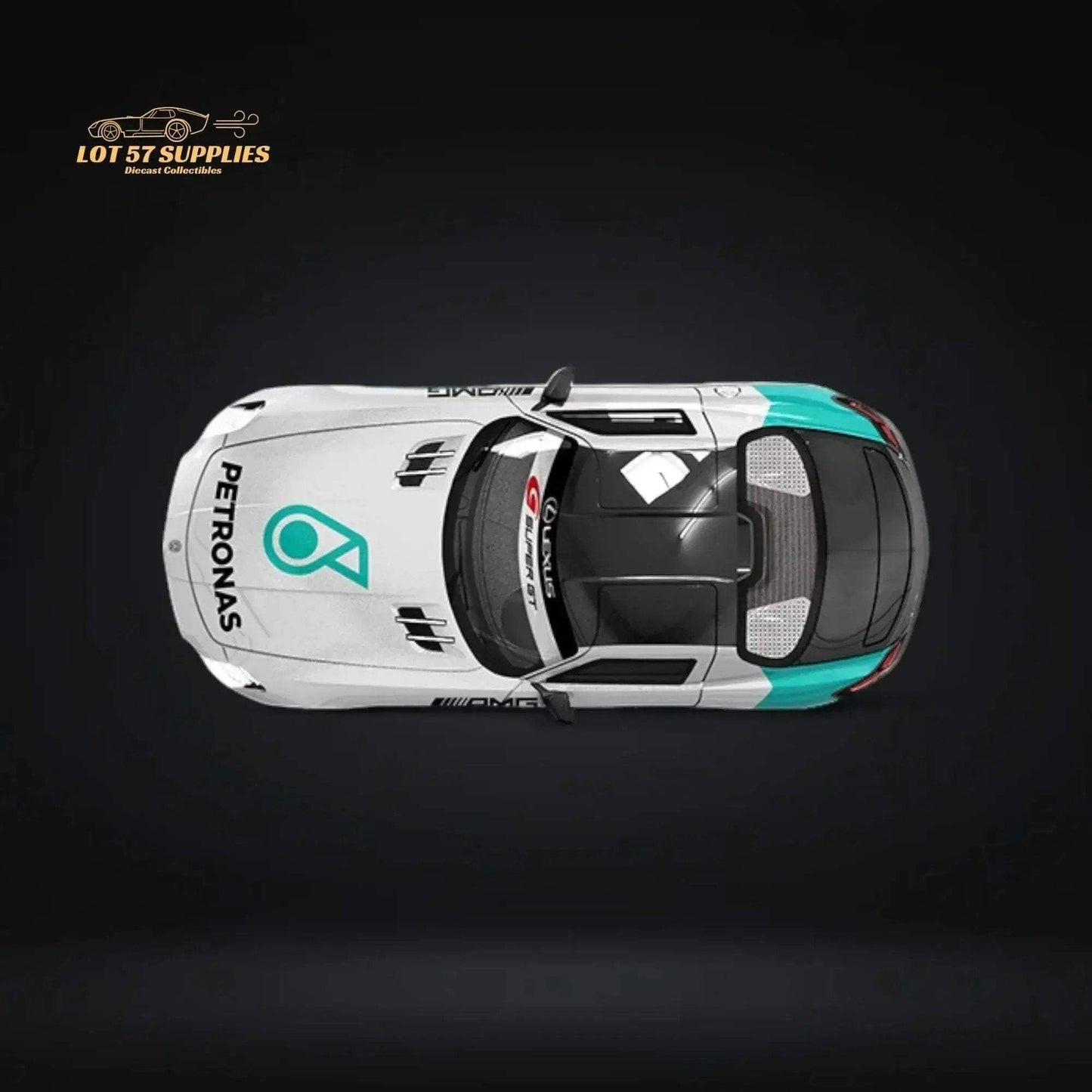 TimeMicro Mercedes Benz SLS Petronas Livery Container Version 1:64 TM643319-T - ToylandEU