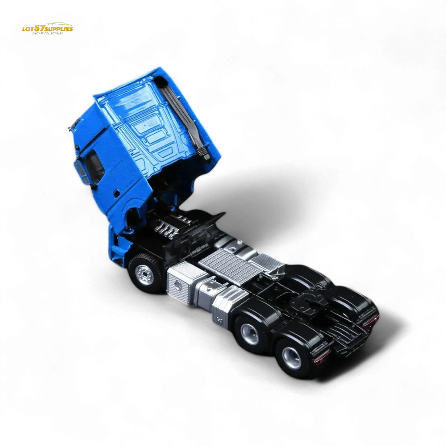 TimeMicro & Perka BENZ FLATBED TRANSPORT VEHICLE - Blue 1:64 - ToylandEU