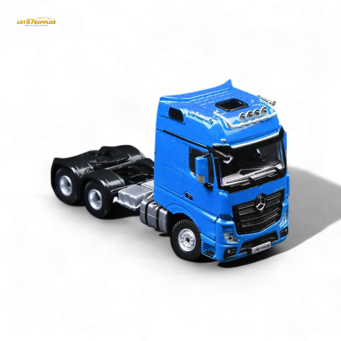 TimeMicro & Perka BENZ FLATBED TRANSPORT VEHICLE - Blue 1:64 - ToylandEU