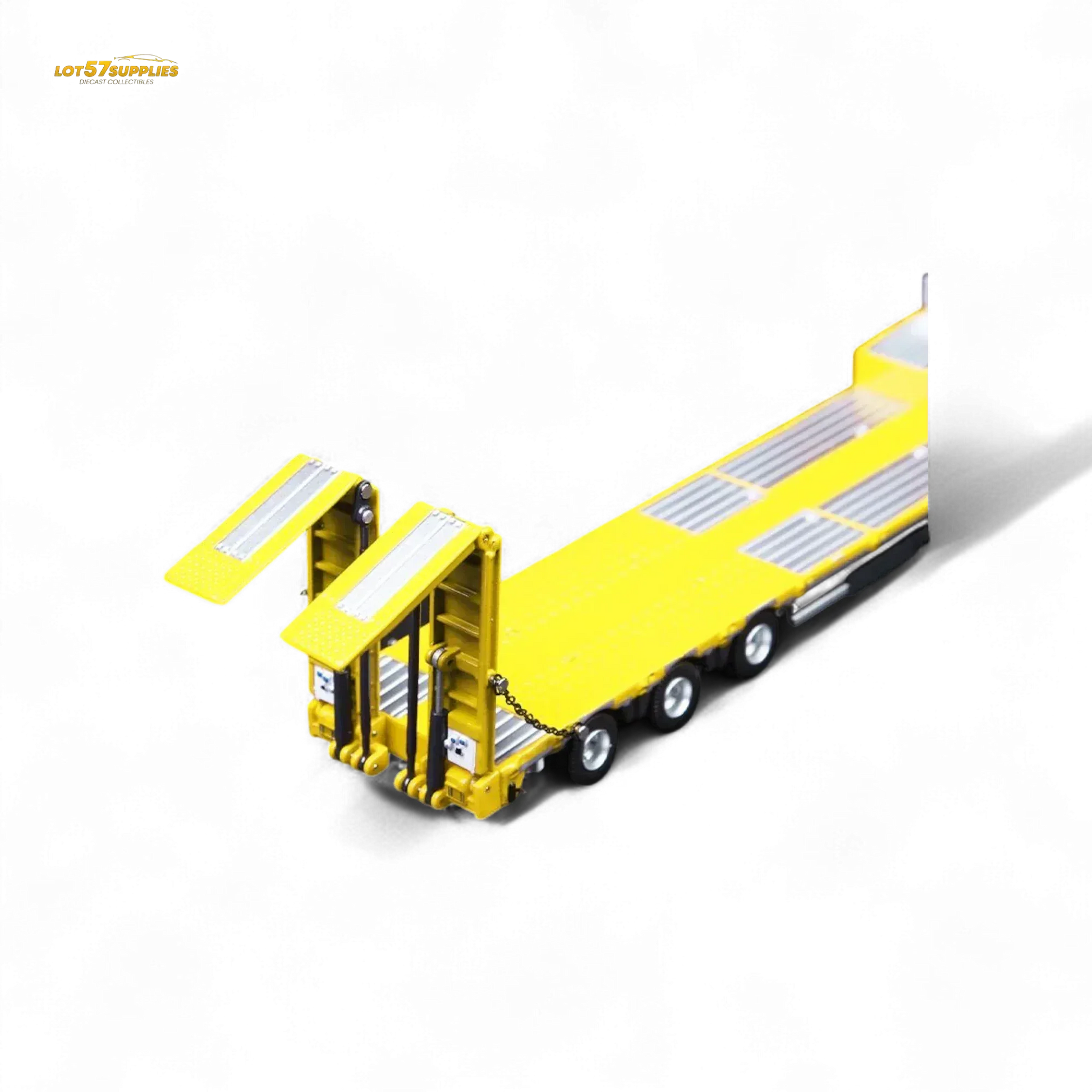 TimeMicro & Perka BENZ FLATBED TRANSPORT VEHICLE - Yellow 1/64 - ToylandEU