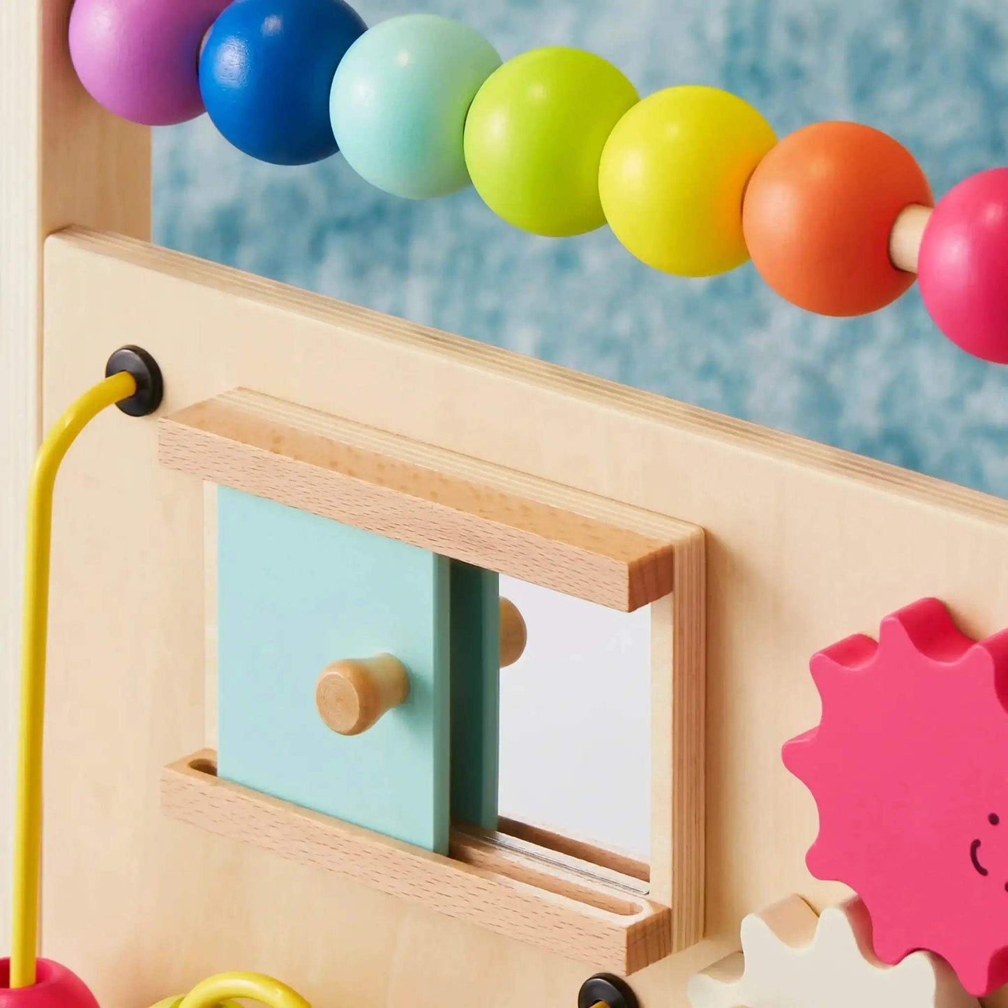 Tiny Land® Premium Natural Wooden Activity Walker - ToylandEU